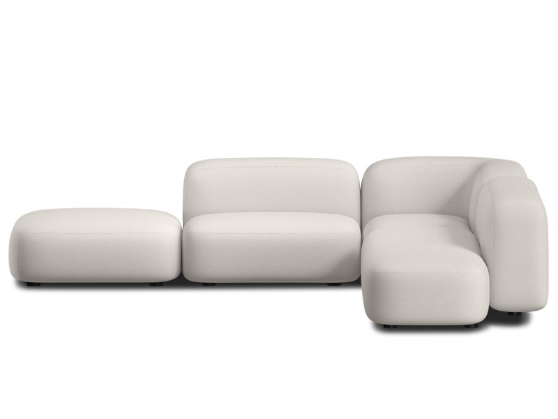 Диван модульный Риббл-5 Bucle White